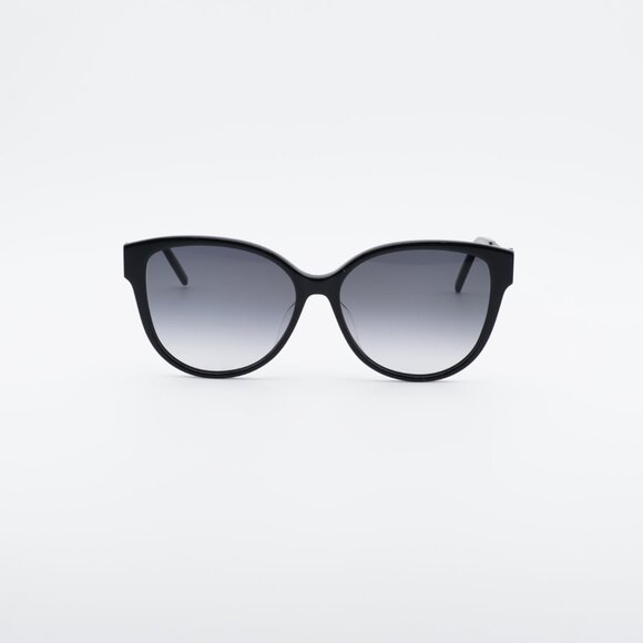 Saint Laurent SLM48S_A/K 002 Sunglasses Black Cat Eye Frame, Grey Lenses main image 7